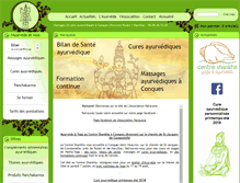 Tablet Screenshot of narayana-ayurveda.com